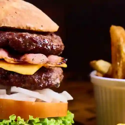 Hamburguesas Doble Carne de Res