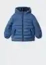 Abrigo Anorak Ferran Azul Talla 08 Niños Mango