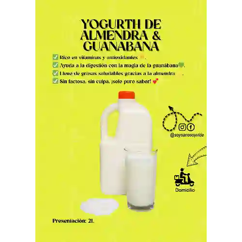 Yogurt de Almendra y Guanábana 2000ml