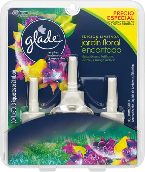 Glade Aceites Naturales Repuestos  Jardin Floral