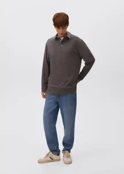 Camiseta Polo Guille Antracita Talla 23 Teen Niños Mango