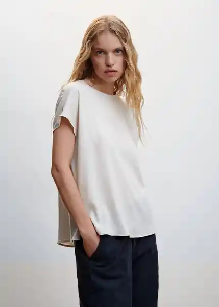 Blusa AArhus3 Piedra Talla S Mujer Mango