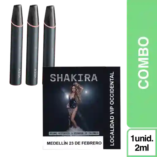 Combo Veev Now Ultra Sandía 3 Und + Boleta Shakira VI