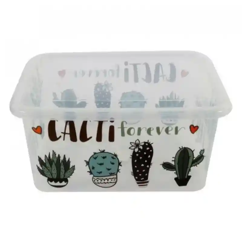 Great Plastic Caja Organizadora 4374 Cactus 26 L