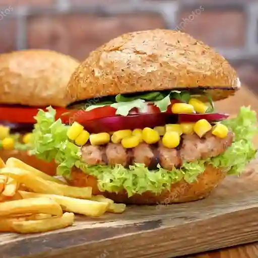 Hamburguesa Carne y Maíz