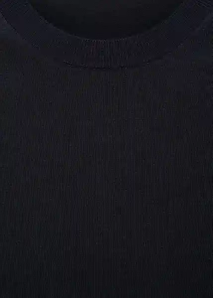 Camiseta Tricot Arraona Azul Noche Talla L Hombre Mango