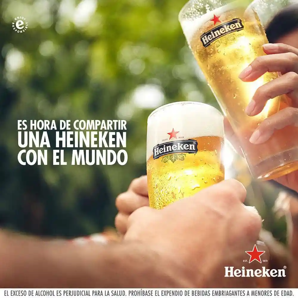Heineken Cerveza Premium en Botella