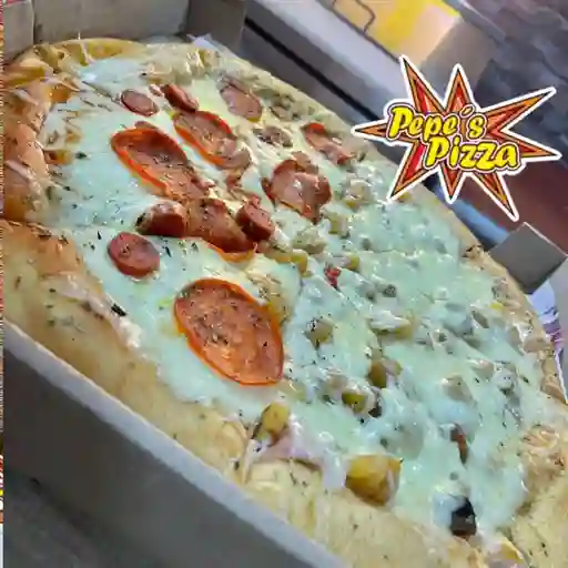 Pizza grande 2 sabores