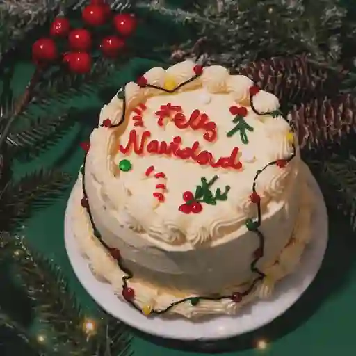 Cake coquette luces - feliz navidad