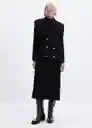 Abrigo Milions Negro Talla XL Mujer Mango