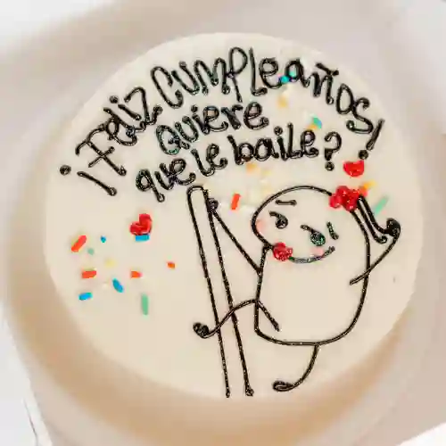 Mini Pastel- Hbd Quiere que Le Baile