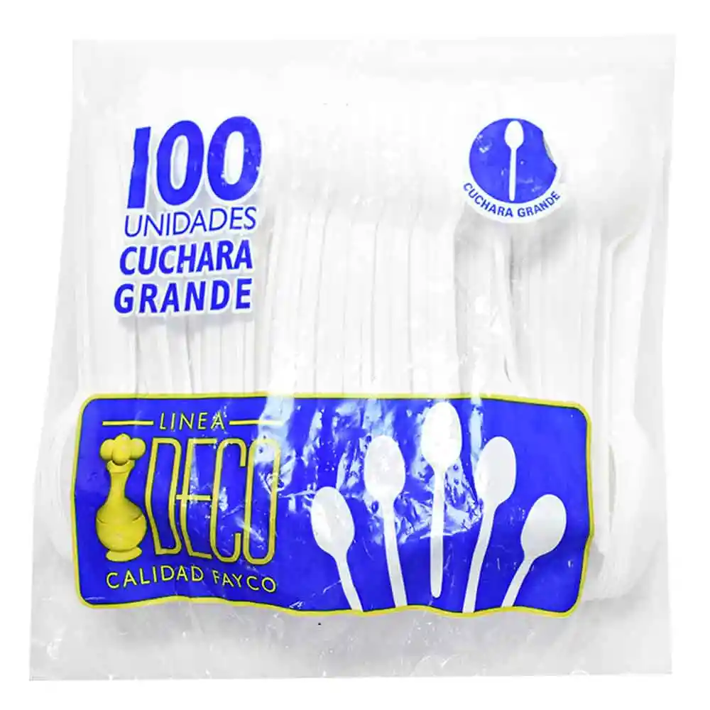 Cuchara desechable LASTRA x100 unds