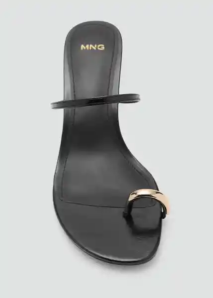 Sandalias Linet Negro Talla 37 Mujer Mango