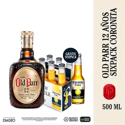 Combo Old Parr 12 Años Whisky Escocés + Coronita Extra