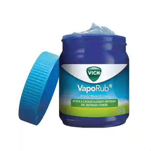 Vick VapoRub Ungüento Ayuda a calmar algunos síntomas del resfriado común con mentol eucalipto y alcanfor Tarro con 100g