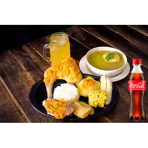 Combo Sancocho de Gallina + Coca Cola Original 400ML