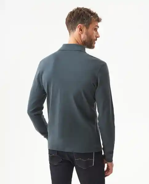 Camiseta Polo Long-Sleeved Gris Cantal Medio Talla XL Chevignon