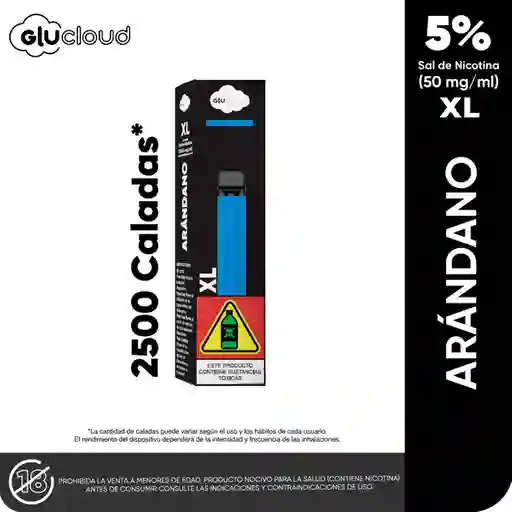 Glucloud Vape Blueberry XL / 2500 Puff
