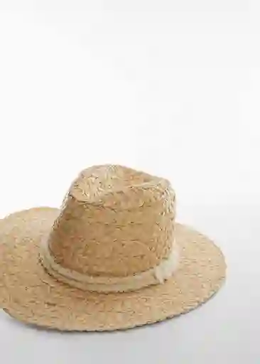 Sombrero Aruba Beige Talla 99 Mujer Mango