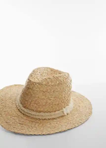 Sombrero Aruba Beige Talla 99 Mujer Mango