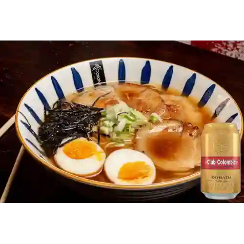 Combo Ramen de Cerdo + Club col. Dorada Lta 330ml