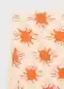 Falda Camerón Naranja Talla XS Mujer Mango