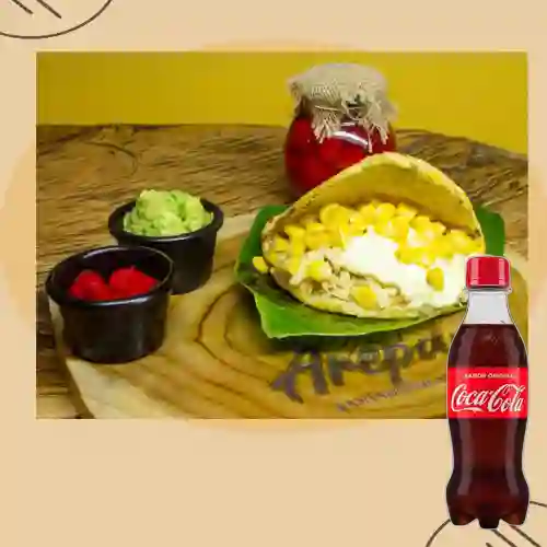 Combo Arepa Pipona + Coca Cola Original 250ML