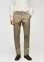 Pantalón Barnal Khaki Talla 44 Hombre Mango