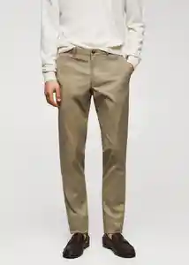 Pantalón Barnal Khaki Talla 44 Hombre Mango