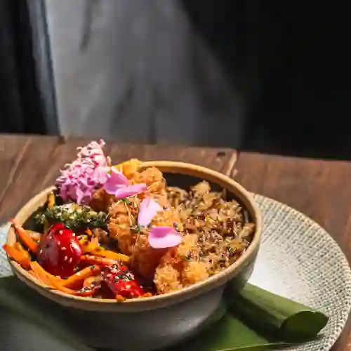 Donburi Camarón Al Panko