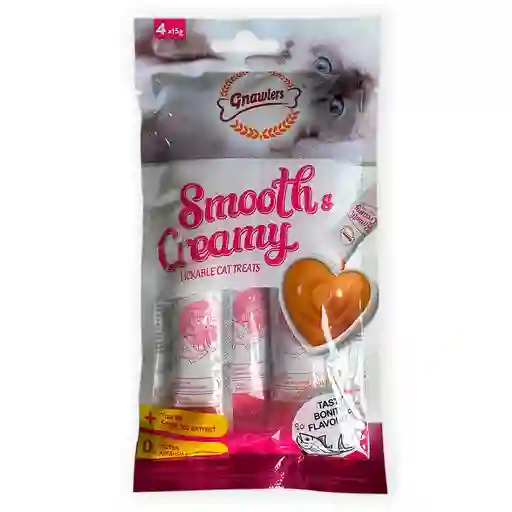 Gnawlers Snack Para Gatos Smooth Creamy Pescado