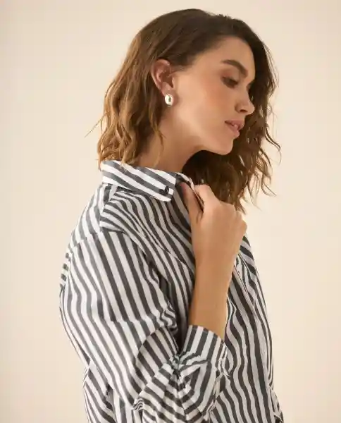 Camisa Negro Jaguar Ultraoscuro Talla S 113G005 Esprit