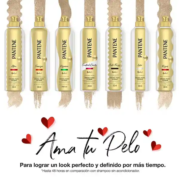 Crema para Peinar Pantene Pro-V Rizos Definidos 600 ml 2 Pack