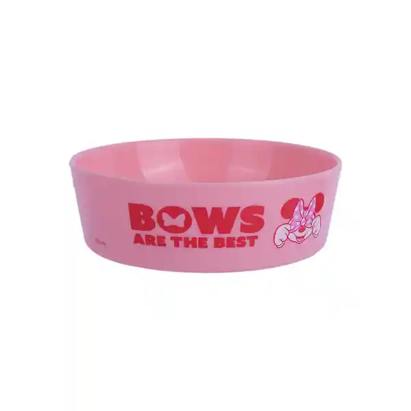 Bowl Para Mascota Smile Faces Serie Minnie Rosa Miniso