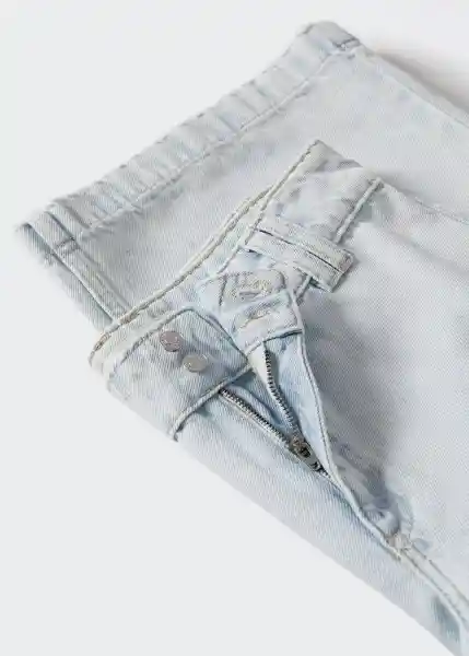 Jeans Culotte Bleach Talla 40 Mujer Mango