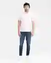 Camiseta Oxford Manga Corta Rosa Simple Claro T M Chevignon