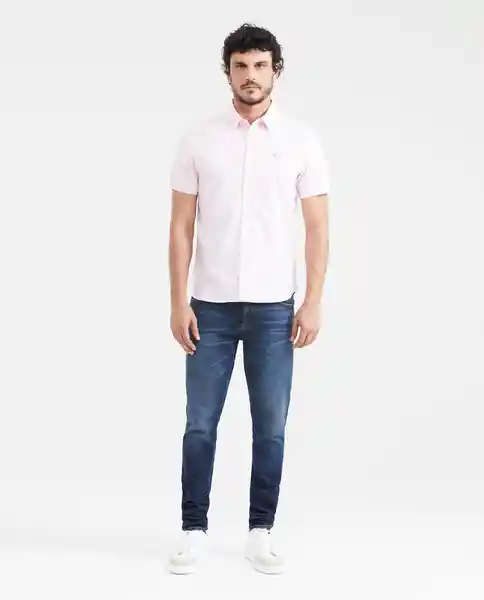 Camiseta Oxford Manga Corta Rosa Simple Claro T M Chevignon