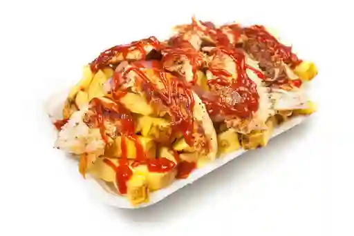 Salchipapas Ranchera-Pollo