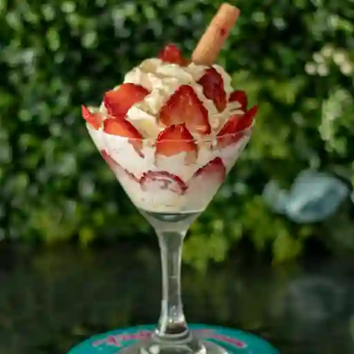 Fresas con crema
