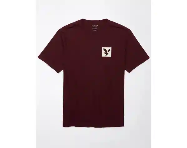 Camiseta Hombre Vinotinto Talla Large American Eagle