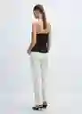 Top Raquel Negro Talla S Mujer Mango