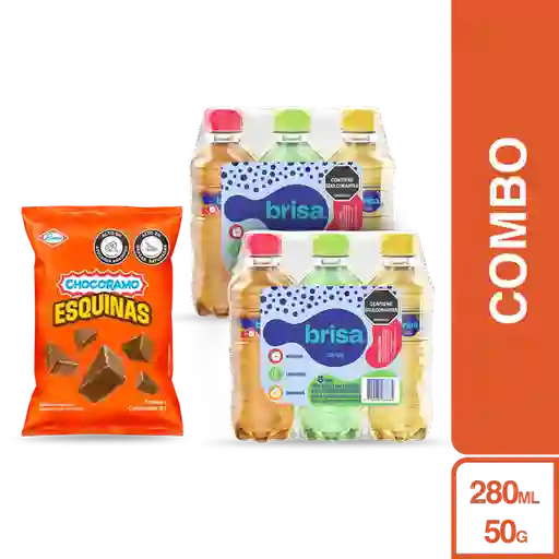 Combo Brisa Saborizada Surtida 6 Und + Chocoramo Esquinas