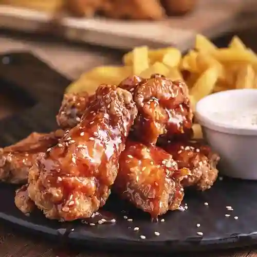 Alitas Crocantes en Salsa X 24+francesa