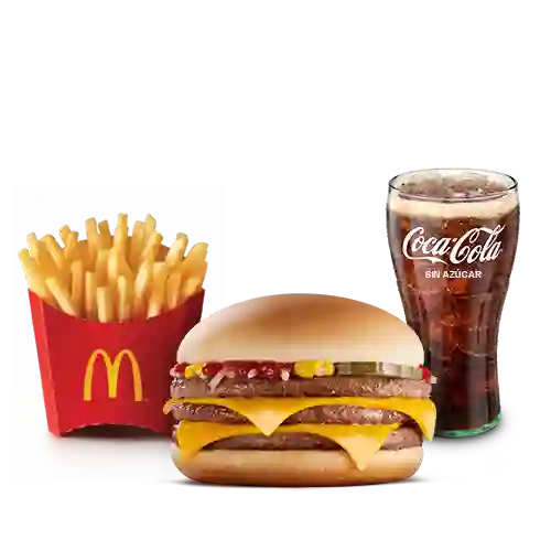 McCombo mediano Triple Hamburguesa con Queso