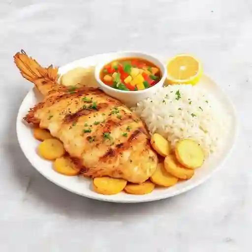 Bandeja con Tilapia.