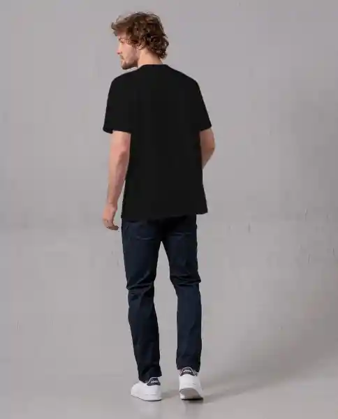 Camiseta Hombre Negro L 109F100_NEG194007 Rifle