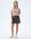  Falda Mujer Negro Talla 10 342E000 AMERICANINO 