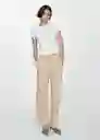 Pantalón Suki Arena Talla L Mujer Mango