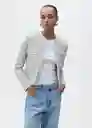 Chaqueta Salt Celeste Talla S Mujer Mango