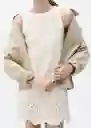 Vestido Luciana Crudo Talla M Mujer Mango